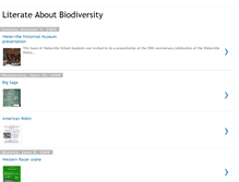 Tablet Screenshot of literateaboutbiodiversity.blogspot.com