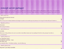 Tablet Screenshot of concept-savoir-partager.blogspot.com