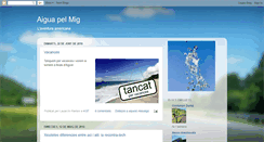 Desktop Screenshot of aiguapelmig.blogspot.com