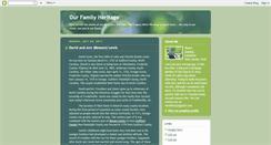 Desktop Screenshot of ourfamilyheritage.blogspot.com