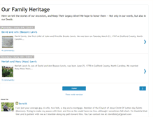 Tablet Screenshot of ourfamilyheritage.blogspot.com