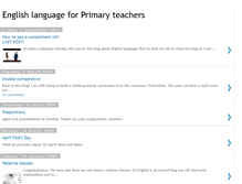 Tablet Screenshot of englishlanguageforteachers.blogspot.com