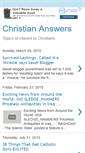 Mobile Screenshot of answers4christians.blogspot.com