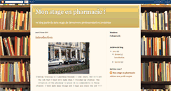 Desktop Screenshot of monstageenpharmacie.blogspot.com