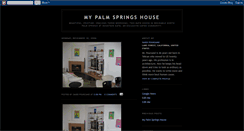 Desktop Screenshot of mypalmspringshouse.blogspot.com