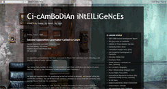 Desktop Screenshot of ci-cambodianintelligences.blogspot.com