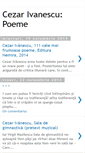 Mobile Screenshot of cezar-ivanescu-poeme.blogspot.com