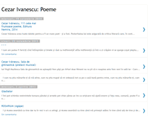 Tablet Screenshot of cezar-ivanescu-poeme.blogspot.com
