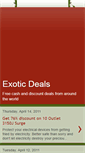 Mobile Screenshot of exoticdeals.blogspot.com