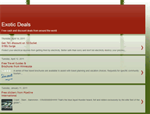 Tablet Screenshot of exoticdeals.blogspot.com