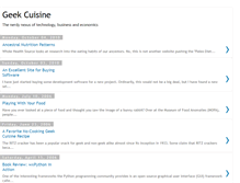 Tablet Screenshot of geekcuisine.blogspot.com