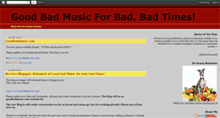 Desktop Screenshot of goodbadmusic.blogspot.com