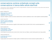 Tablet Screenshot of conservazionecordoneombelicale.blogspot.com