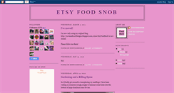 Desktop Screenshot of etsyfoodsnob.blogspot.com