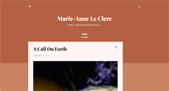 Desktop Screenshot of marie-anneleclerc.blogspot.com