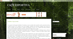 Desktop Screenshot of cacaesportiva.blogspot.com