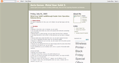 Desktop Screenshot of aeris-game-mgs3.blogspot.com
