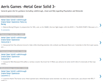 Tablet Screenshot of aeris-game-mgs3.blogspot.com