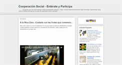 Desktop Screenshot of cooperacionsocial.blogspot.com