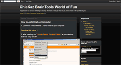 Desktop Screenshot of chiekazbraintools.blogspot.com