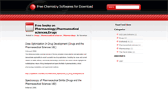 Desktop Screenshot of chemsoftwares.blogspot.com