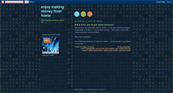 Desktop Screenshot of enjoymakingmoneyfromhome.blogspot.com