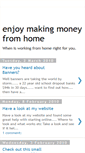 Mobile Screenshot of enjoymakingmoneyfromhome.blogspot.com