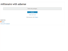 Tablet Screenshot of millionairewithadsense.blogspot.com