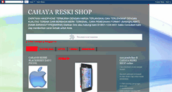 Desktop Screenshot of cahayareskishoponline.blogspot.com