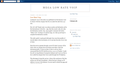 Desktop Screenshot of megalowratevoip.blogspot.com