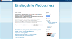 Desktop Screenshot of einstiegshilfe-webbusiness.blogspot.com