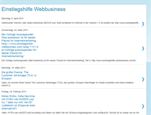 Tablet Screenshot of einstiegshilfe-webbusiness.blogspot.com