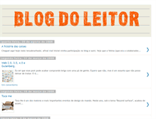 Tablet Screenshot of blogdoleitor.blogspot.com