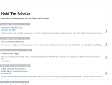 Tablet Screenshot of holdemscholar.blogspot.com