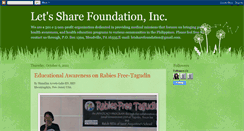 Desktop Screenshot of letssharefoundation.blogspot.com