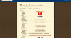 Desktop Screenshot of encuentrolecturayescritura.blogspot.com