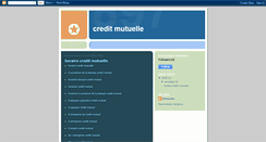 Desktop Screenshot of credit-mutuelle.blogspot.com