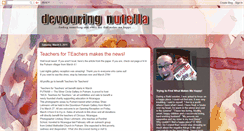 Desktop Screenshot of devouringnutella.blogspot.com