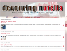 Tablet Screenshot of devouringnutella.blogspot.com