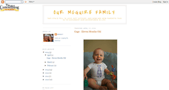 Desktop Screenshot of ourmcguirefamily.blogspot.com