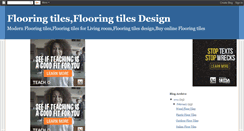 Desktop Screenshot of flooringtiles1.blogspot.com