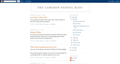 Desktop Screenshot of cameronschool.blogspot.com