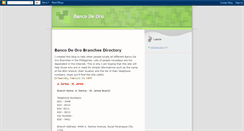 Desktop Screenshot of bdobranches.blogspot.com
