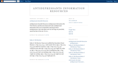Desktop Screenshot of antidepressants-info-source.blogspot.com