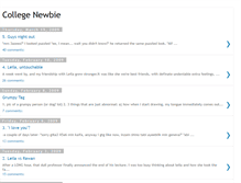 Tablet Screenshot of college-newbie.blogspot.com