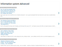 Tablet Screenshot of informatisysteadvance.blogspot.com