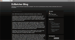 Desktop Screenshot of djbelcherblog.blogspot.com