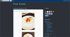 Desktop Screenshot of foodevolve.blogspot.com