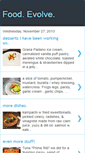 Mobile Screenshot of foodevolve.blogspot.com