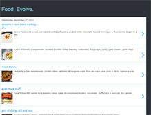 Tablet Screenshot of foodevolve.blogspot.com